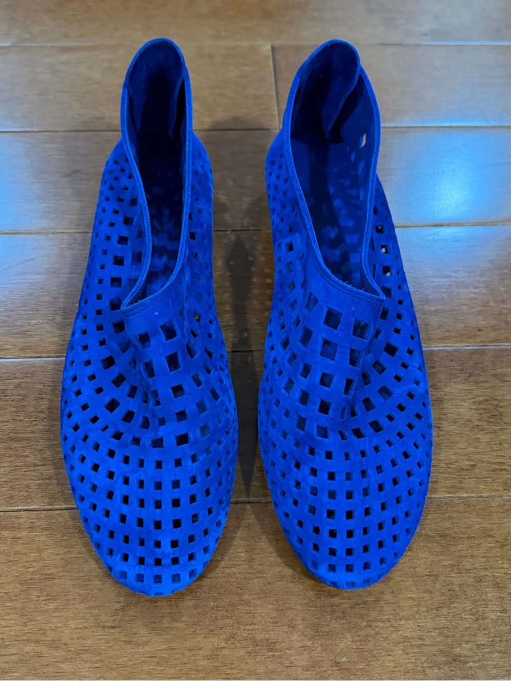 Arche Blue Suede Nubuck Leather Cutout Zip Nirick Shoes Sz. 39 (8) - Picture 2 of 5